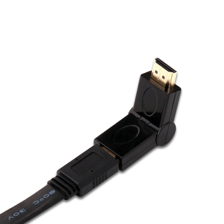 Adattatore HDMI 19 pin maschio a HDMI 19 pin femmina GIREVOLE (180 gradi) (placcato in oro), HDMI Male to Female (Gold Plated)