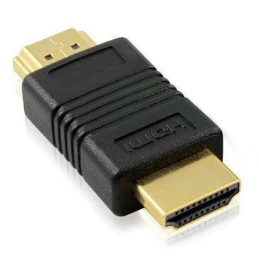 Adattatore HDMI 19 pin maschio a HDMI 19 pin maschio placcato oro, supporto TV HD / Xbox 360 / PS3 ecc.