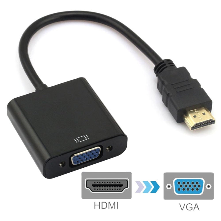 Adattatore cavo HDMI 19 pin maschio a VGA femmina da 20 cm, HDMI Male to VGA Female