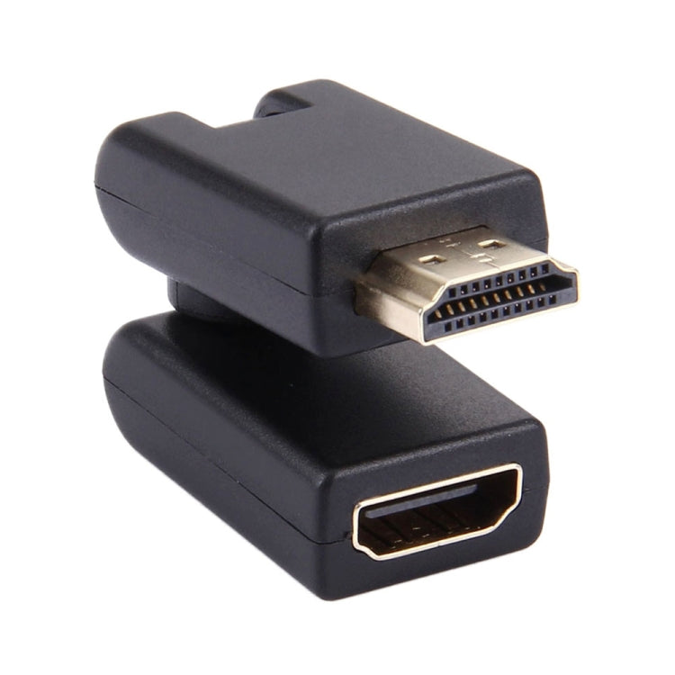Adattatore HDMI 19 pin maschio-femmina girevole a 360 gradi (placcato in oro)