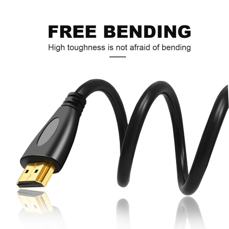 Cavo da 1 m placcato oro 3D 1080P da micro HDMI maschio a HDMI maschio per telefoni cellulari, fotocamere, GoPro, Gold Plated Micro HDMI, Length: 1m