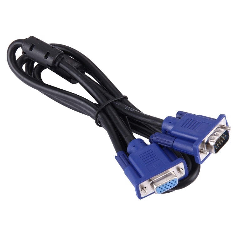 Cavo VGA 15 pin maschio a VGA 15 pin femmina da 1,5 m di buona qualità per monitor LCD, proiettore, ecc., Length: 1.5m