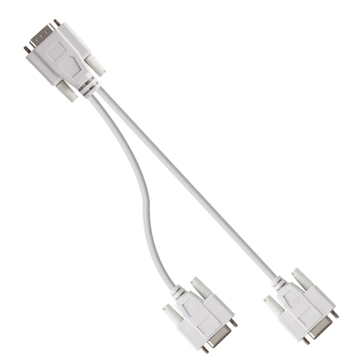 Cavo sdoppiatore VGA SVGA HDB15 maschio a 2 femmine, lunghezza: 32,5 cm, S-PC-0415, S-PC-0415A