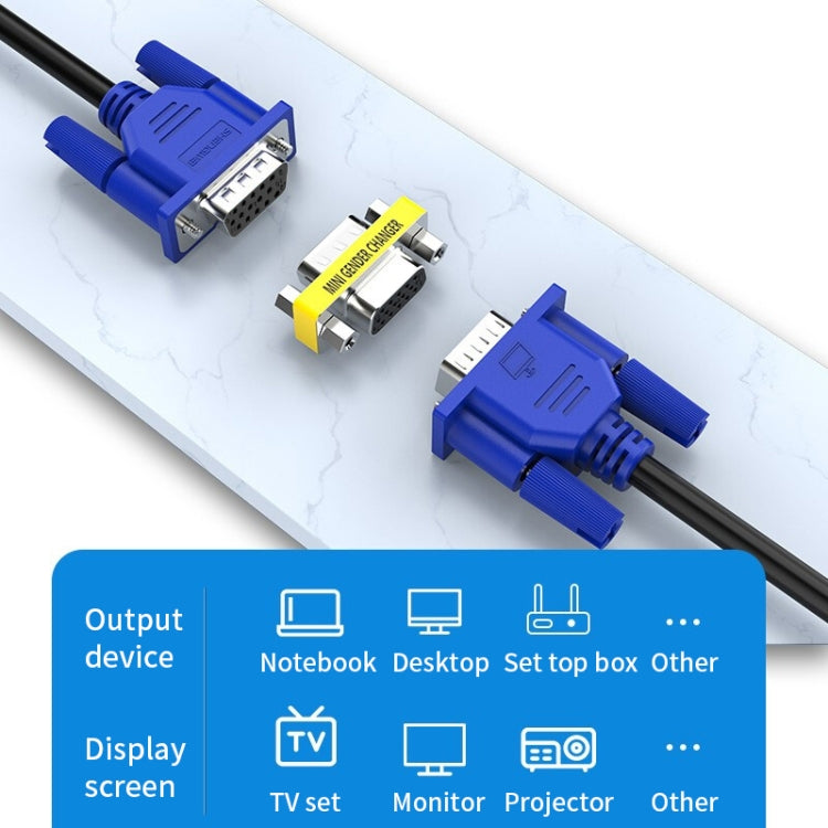Adattatore VGA 15 pin maschio a VGA 15 pin maschio, VGA Male to Male