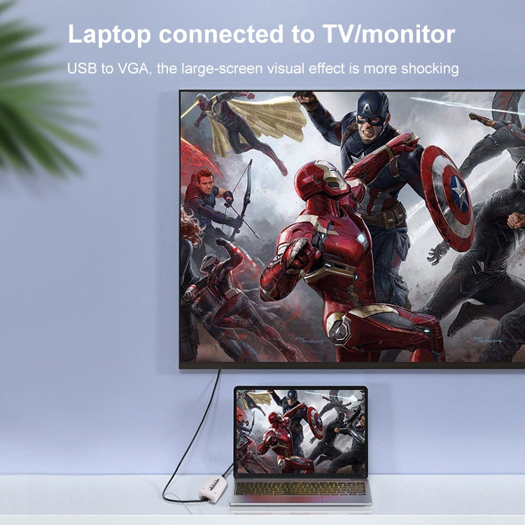 Adattatore multi-monitor/multi-display da USB a VGA, scheda grafica esterna USB 2.0, USB 2.0
