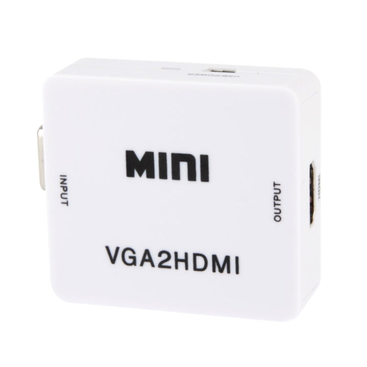 Convertitore audio video Mini VGA a HDMI 1080P per HDTV, PC, laptop e DVD, Mini VGA to HDMI