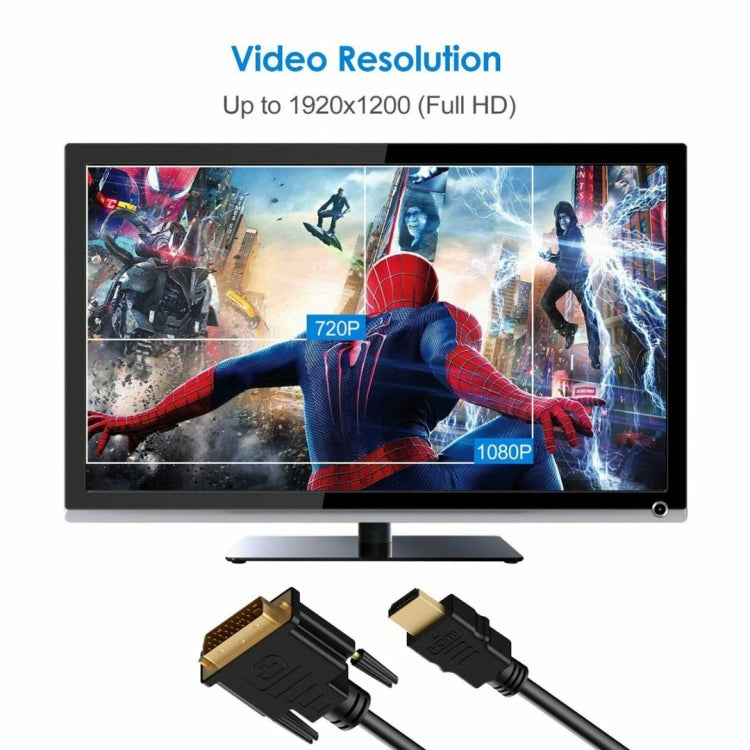 Cavo HDMI a DVI ad alta velocità da 1,8 m, compatibile con PlayStation 3, Length: 1.8m