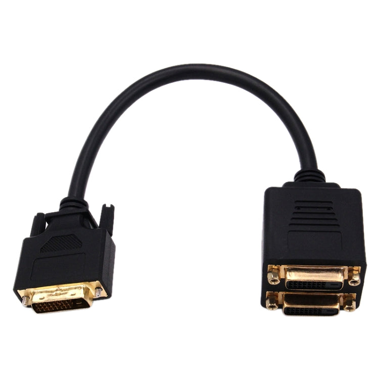 Cavo adattatore 24+1 DVI maschio a 2 DVI femmina, lunghezza: 30 cm, 2 DVI 24+1 Pin Female