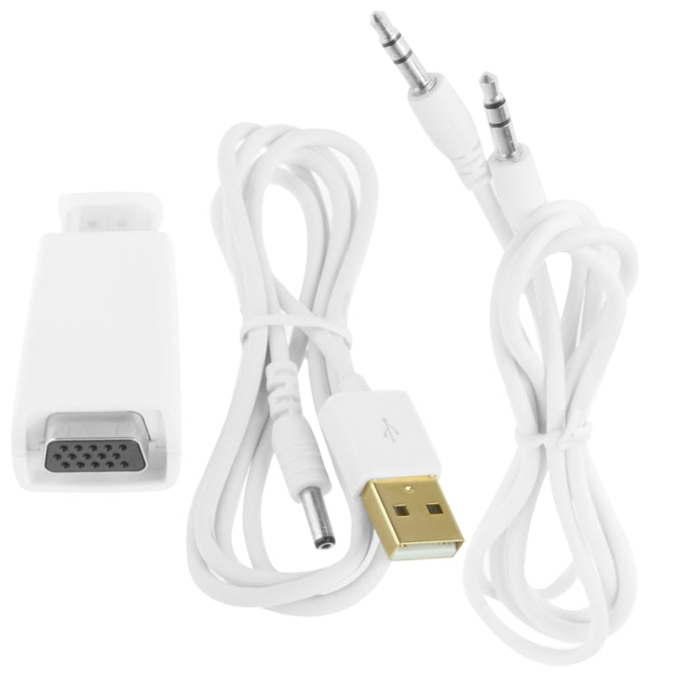 Adattatore da HDMI a VGA Full HD 1080P per alimentazione e audio, S-PC-0470, S-PC-0470B