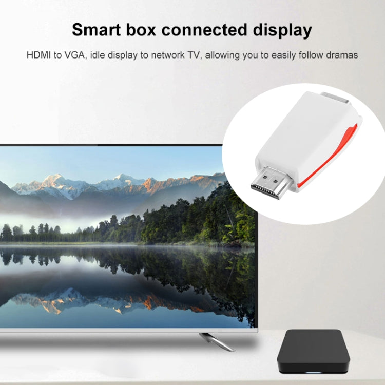 Adattatore da HDMI a VGA Full HD 1080P per alimentazione e audio, S-PC-0470, S-PC-0470B