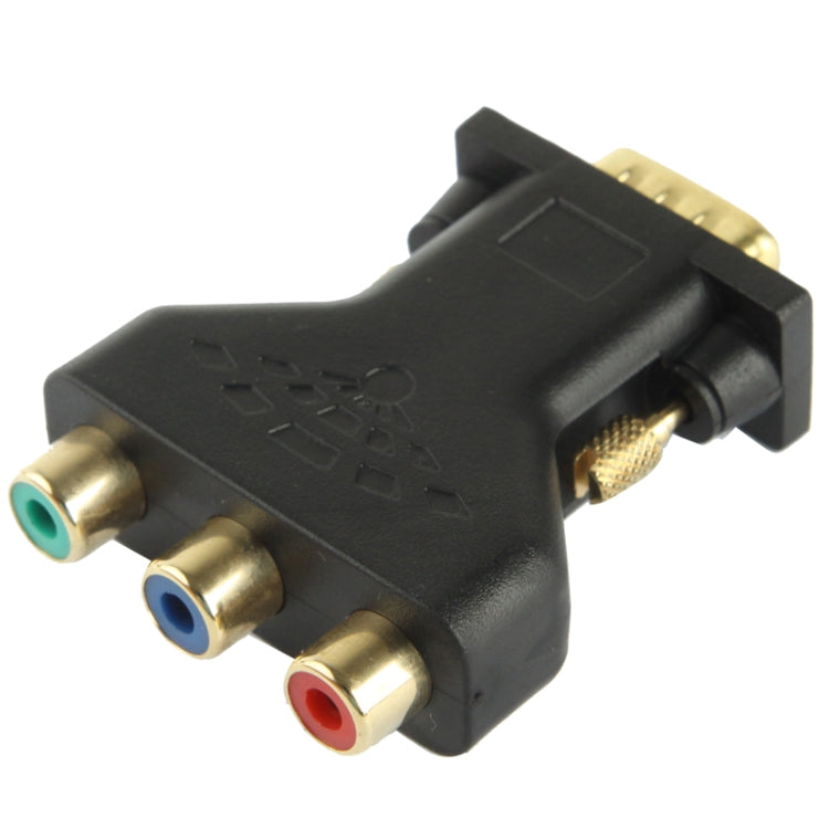 Adattatore VGA da 15 pin maschio a 3 componenti RCA femmina, VGA