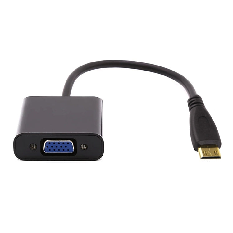 Cavo adattatore video Full HD 1080P Mini HDMI maschio a VGA femmina da 22 cm con cavo audio, Mini HDMI
