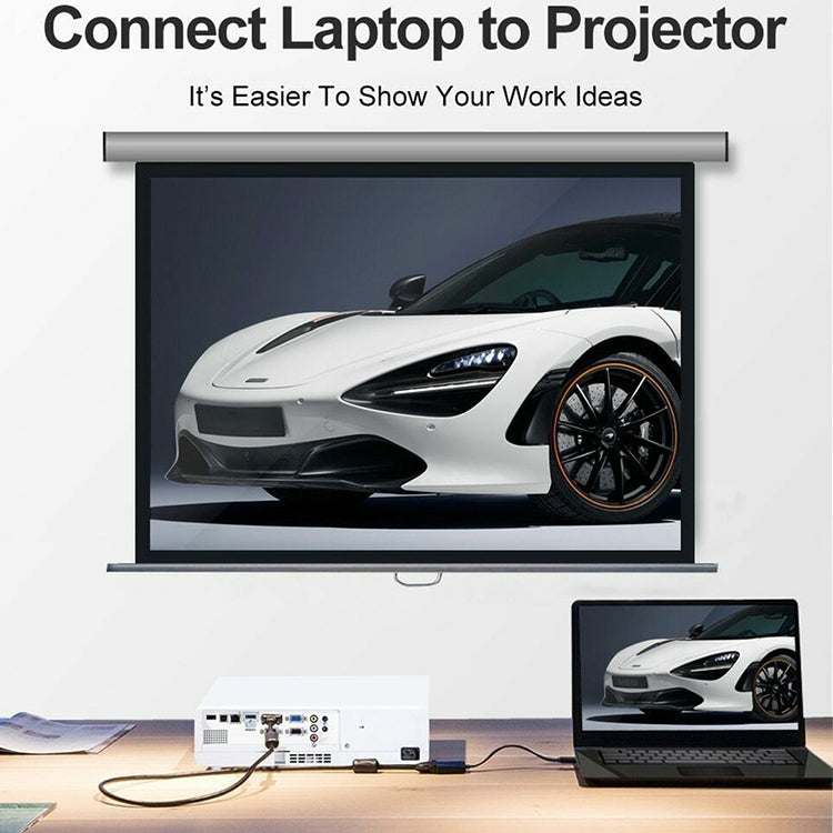 Cavo adattatore video Full HD 1080P Mini HDMI maschio a VGA femmina da 22 cm con cavo audio, Mini HDMI