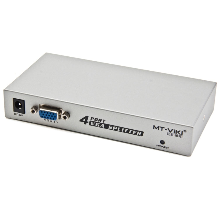 Splitter VGA a 4 porte 150 MHz (1 ingresso VGA, 4 uscite VGA), 4 Ports Splitter Silver