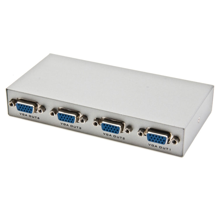 Splitter VGA a 4 porte 150 MHz (1 ingresso VGA, 4 uscite VGA), 4 Ports Splitter Silver