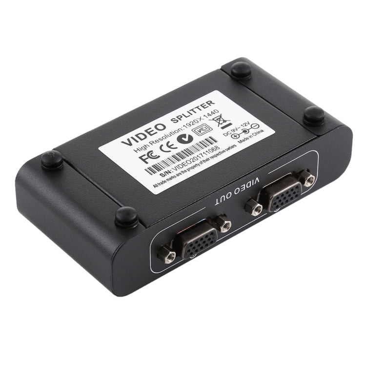 VGA-102A Sdoppiatore VGA da 1 a 2 porte 1920 x 1440, 2 Ports