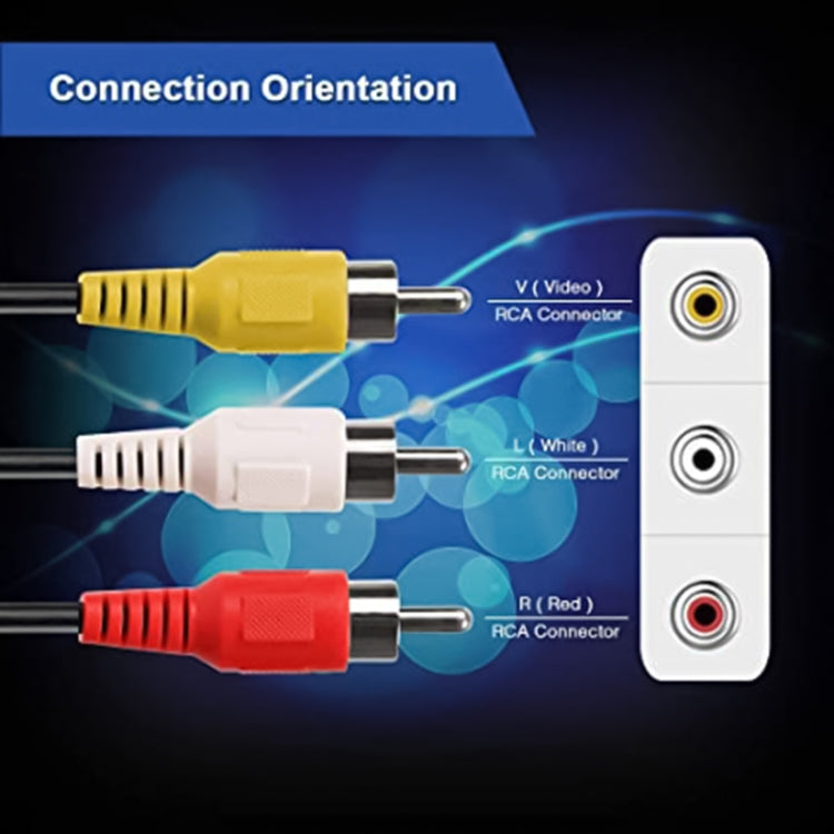 Cavo jack stereo maschio da 3,5 mm a 3 connettori RCA maschi, lunghezza: 75 cm