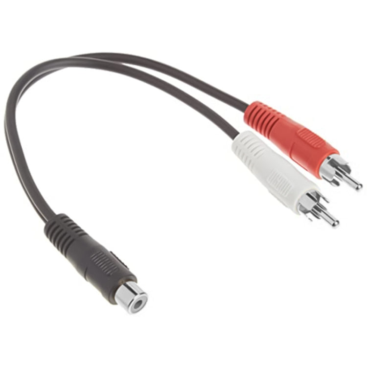 Cavo jack stereo femmina da 3,5 mm a 2 connettori RCA maschio, lunghezza: 38 cm, 3.5mm to 2 RCA Male