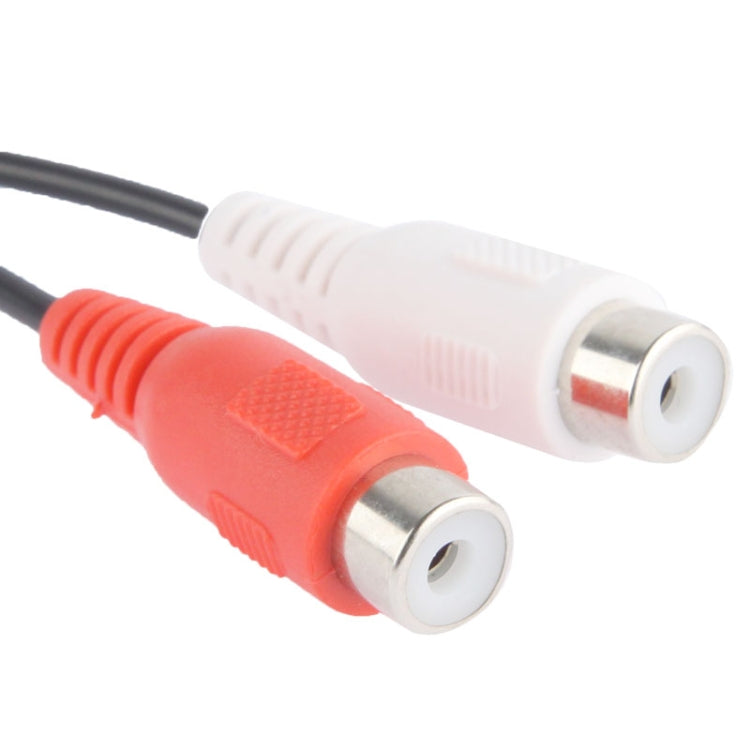 Adattatore cavo video sdoppiatore a Y da 2 RCA AV femmina a 1 RCA maschio, lunghezza: 26,5 cm, 1 RCA Male to 2 RCA Female