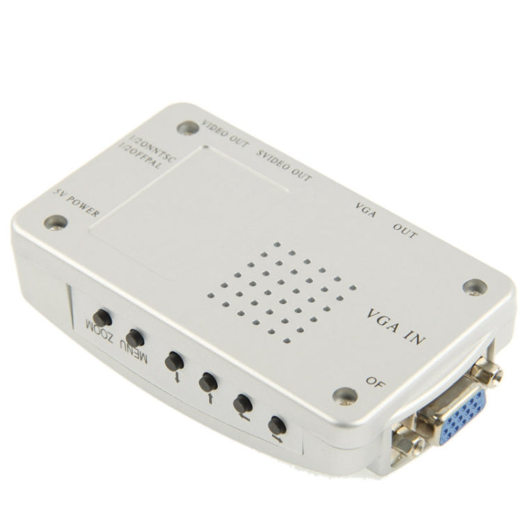 Conversione video VGA ad alta risoluzione Convertitore da VGA a video S-Video / da PC a TV (da VGA ad AV)., NTSC/NTSC-EIAJ/PAL