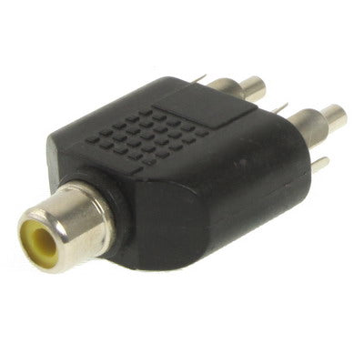 Adattatore RCA femmina a 2 RCA maschio, 2 RCA Male to 1 RCA Female
