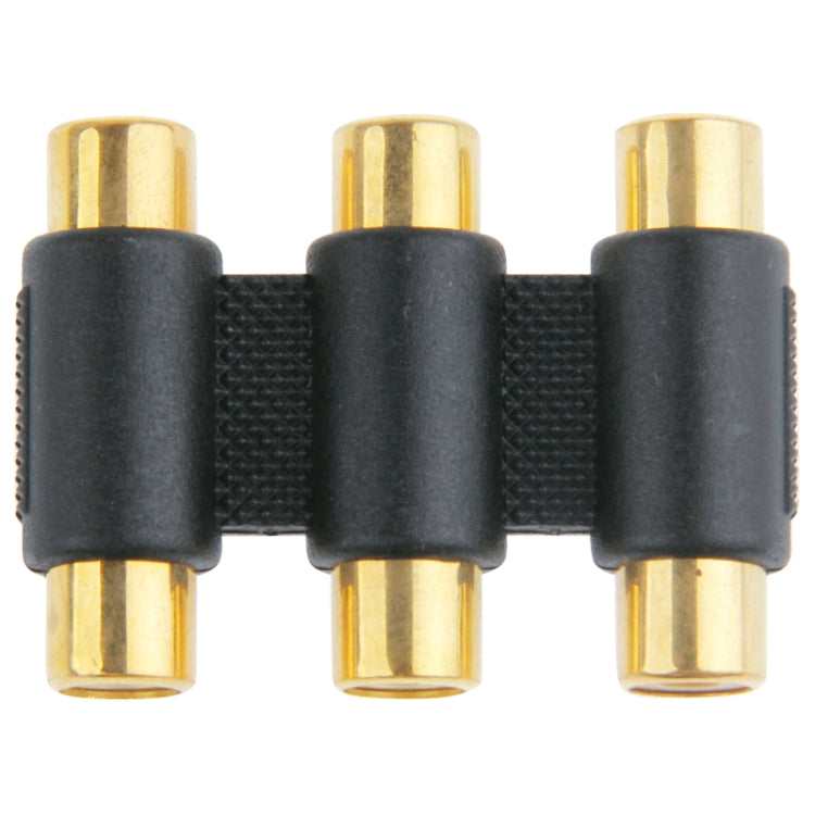 Connettore RGB femmina-femmina placcato in oro, 3 RCA Female to Female (Gold-plated)
