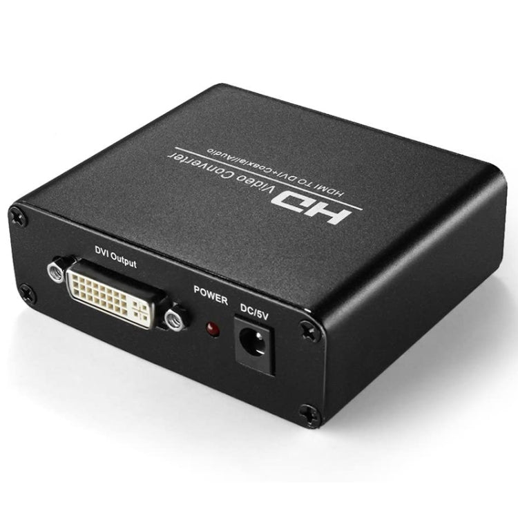 HDV-339 Adattatore convertitore audio stereo analogico/coassiale digitale Full HD da HDMI a DVI +