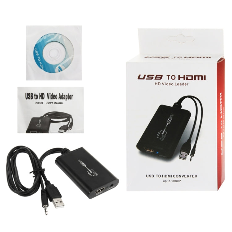 Convertitore leader video HD da USB 2.0 a HDMI per HDTV, supporta Full HD 1080P, USB 2.0 to HDMI