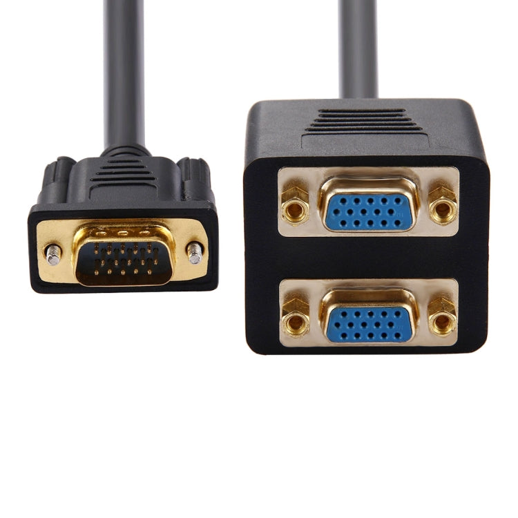 Cavo sdoppiatore da 30 cm VGA maschio a 2 VGA femmina, VGA Male