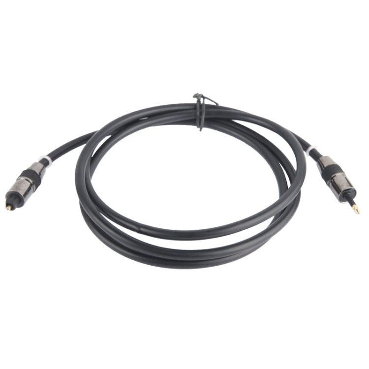 Cavo audio ottico digitale TOSLink maschio a maschio da 3,5 mm, lunghezza: 1,5 m, diametro esterno: 5,0 mm (placcato oro)