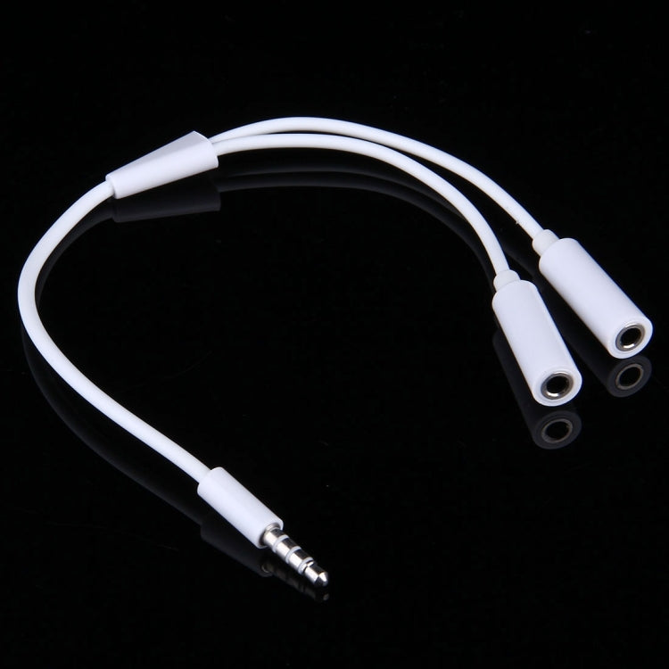 Cavo audio stereo jack da 3,5 mm maschio a 2 femmine per iPhone 6S e 6S Plus e 6 e 6 Plus e 5, iPad Air 2 e Air, Samsung, iPod laptop, MP3, lunghezza: 24 cm, 3.5mm Male to 2 Female