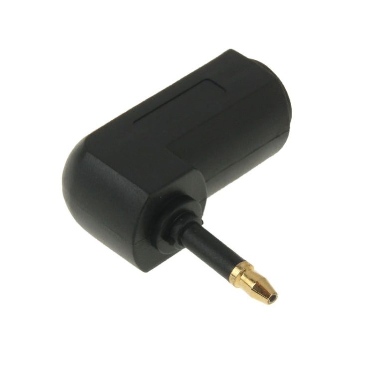 Adattatore per fibra ottica da 90 gradi in fibra ottica audio da quadrato a rotondo placcato oro di alta qualità, 90 Degree Round Audio Optical Fiber