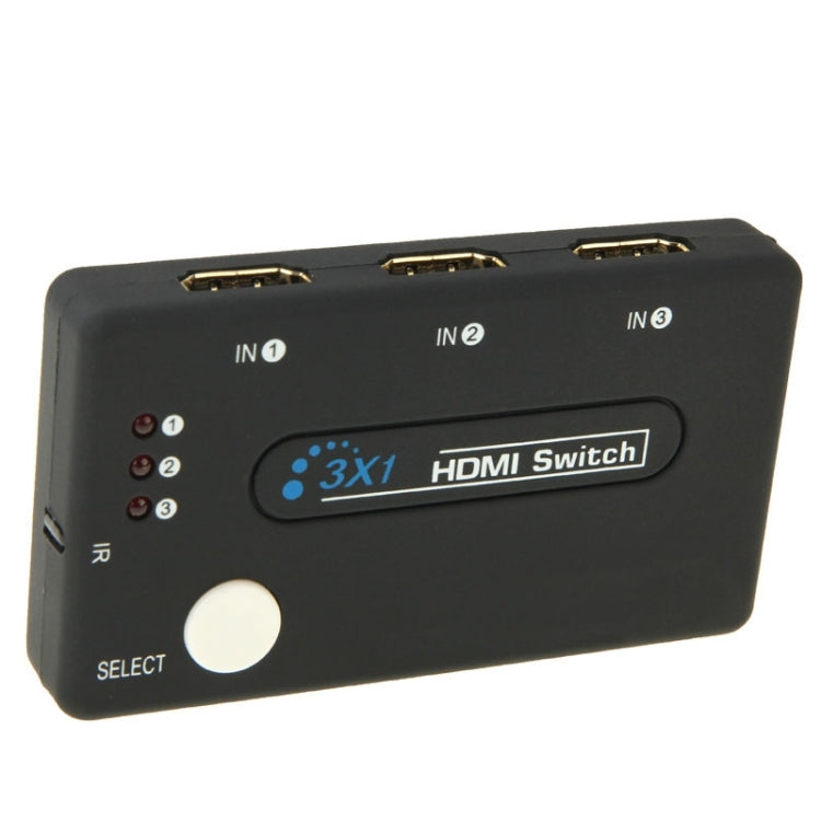 Mini selettore 3x1 HD 1080P HDMI V1.3 con telecomando per HDTV/STB/DVD/proiettore/DVR, 1x3 HDMI V1.3