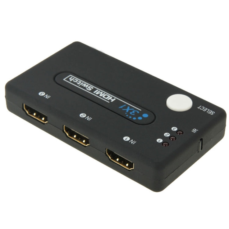 Mini selettore 3x1 HD 1080P HDMI V1.3 con telecomando per HDTV/STB/DVD/proiettore/DVR, 1x3 HDMI V1.3