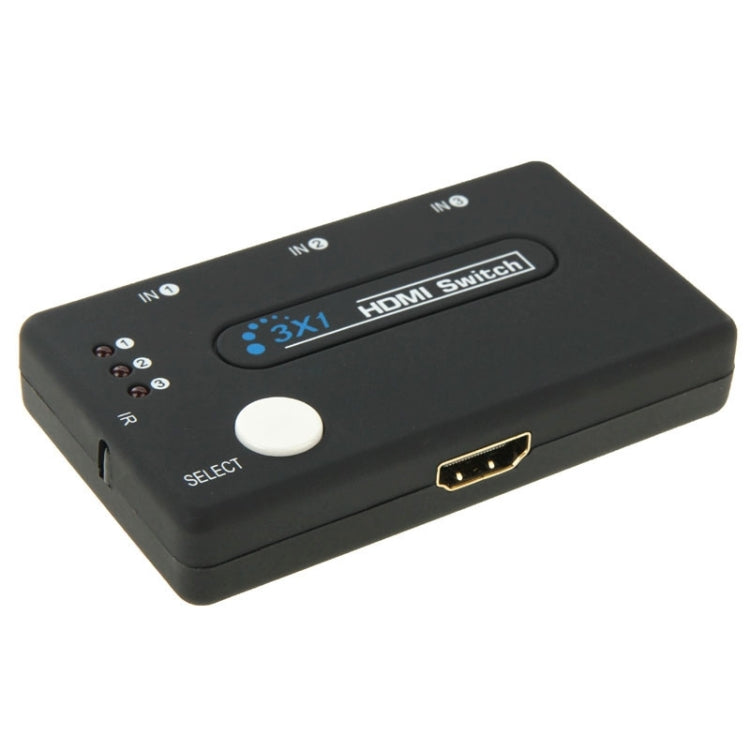 Mini selettore 3x1 HD 1080P HDMI V1.3 con telecomando per HDTV/STB/DVD/proiettore/DVR, 1x3 HDMI V1.3