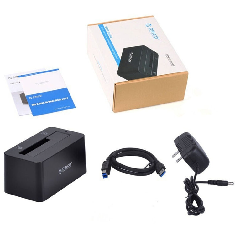 ORICO 6619US3 Docking station per disco rigido Super Speed USB 3.0 a SATA da 5 Gbps per disco rigido da 2,5 pollici/3,5 pollici, 6619US3