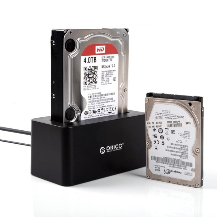 ORICO 6619US3 Docking station per disco rigido Super Speed USB 3.0 a SATA da 5 Gbps per disco rigido da 2,5 pollici/3,5 pollici, 6619US3