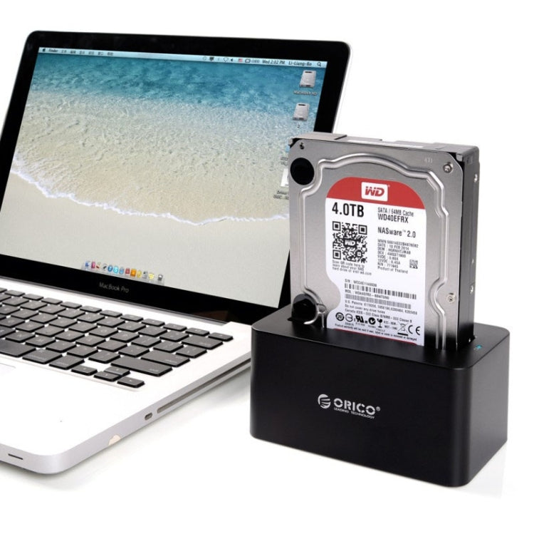 ORICO 6619US3 Docking station per disco rigido Super Speed USB 3.0 a SATA da 5 Gbps per disco rigido da 2,5 pollici/3,5 pollici, 6619US3