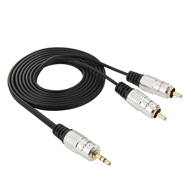 Cavo audio jack stereo da 3,5 mm a 2 RCA maschio, lunghezza: 1,5 m, 2 RCA, Length: 1.5m