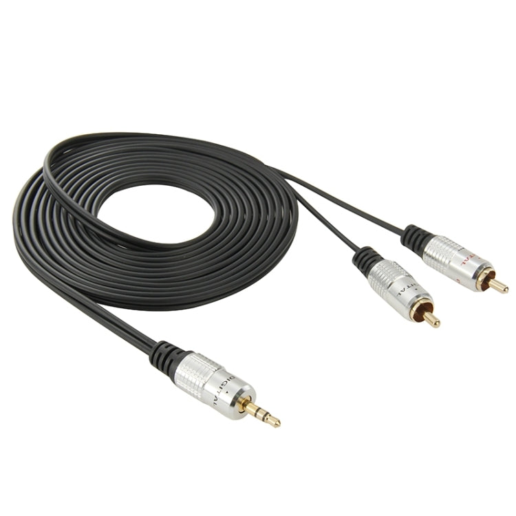Cavo audio jack stereo da 3,5 mm a 2 RCA maschio, lunghezza: 3 m, 2 RCA, Length: 3m