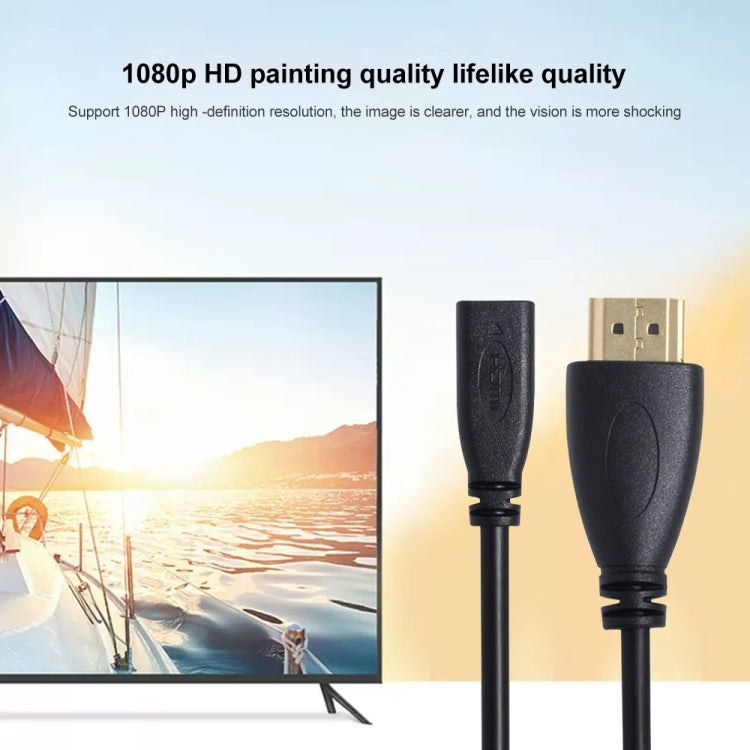 Cavo adattatore HDMI maschio a micro HDMI femmina da 20 cm, HDMI to Micro HDMI