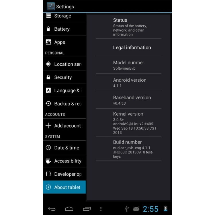 Android 4.0, rotazione menu a 360 gradi, Allwinner A33 Quad Core fino a 1,5 GHz, WiFi, Bluetooth