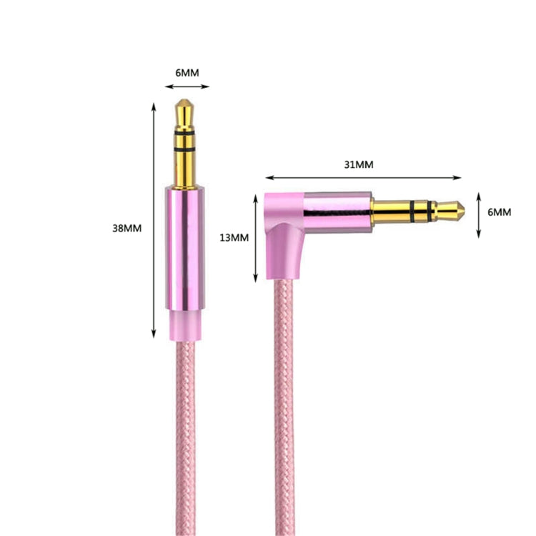 Cavo audio a gomito maschio-maschio AV01 da 3,5 mm, lunghezza: 50 cm, 50cm