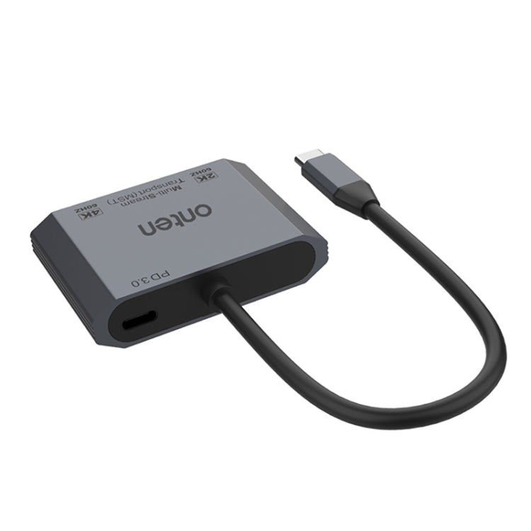 Onten M205 Convertitore video 3 in 1 da tipo C a HDMI+VGA+PD a ricarica rapida, M205