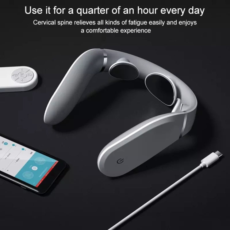 Massaggiatore per collo originale Xiaomi G2 Jeeback Dispositivo per massaggio riscaldante a infrarossi lontani a forma di L (bianco), G2