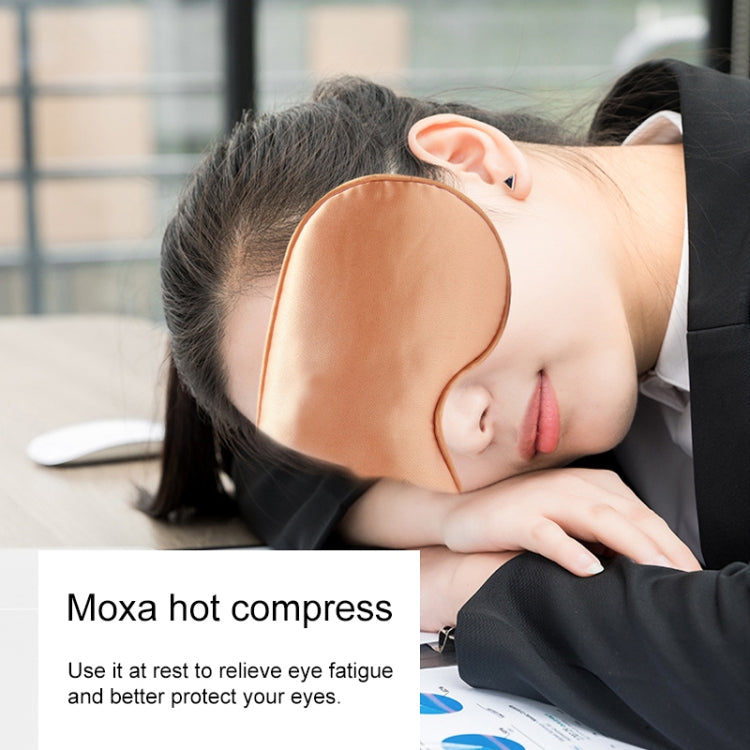 Maschera per gli occhi per dormire con moxa di seta riscaldante con ricarica USB