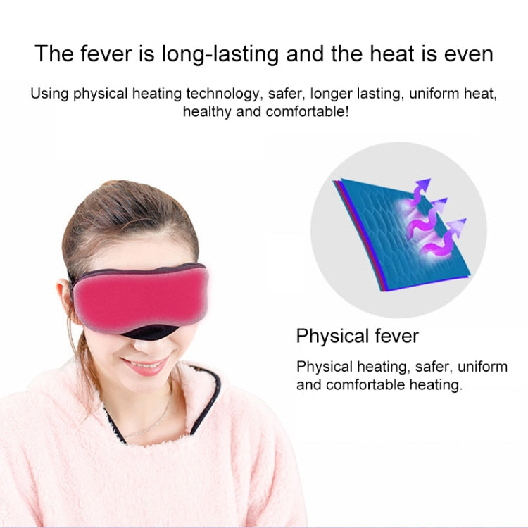 Maschera per gli occhi per il sonno con vapore riscaldante con ricarica USB