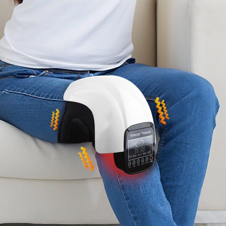 Dispositivo per fisioterapia massaggiatore per ginocchio con impacco caldo a infrarossi intelligente, Style 2