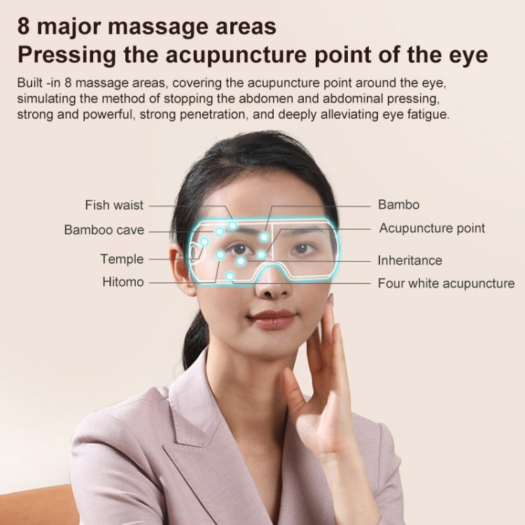 Dispositivo per la cura degli occhi per massaggio visivo con vibrazione della pressione dell'aria con compressione calda intelligente