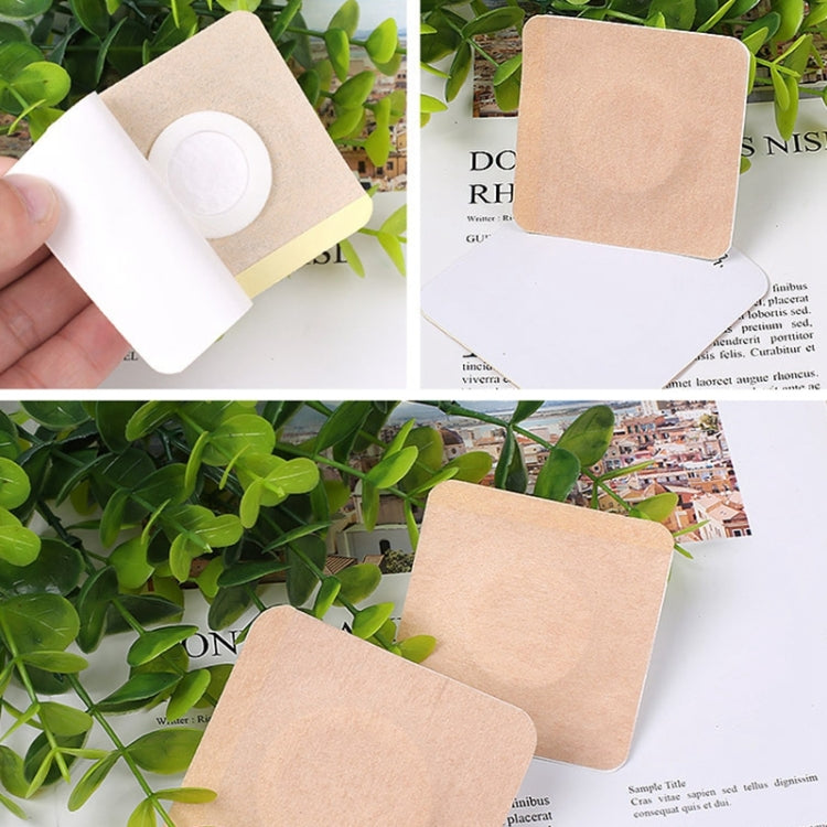100 pezzi 042 Adesivi in tessuto non tessuto Spunlace Intonaco per ombelico a tre volt antiosmosi, dimensioni: 8x8x3,5 cm (forma di prugna), 8x8x3.5cm
